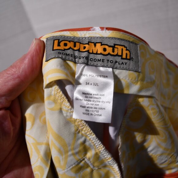 COPY - Texas Longhorns Mens Burnt Orange Polyester Loudmouth Pants 34 Waist 32 … - Picture 5 of 7